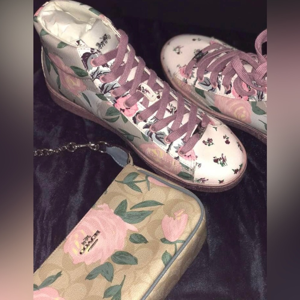 COACH BUNDLE SALE everything must go a pair of high top Coach sneakers & purse